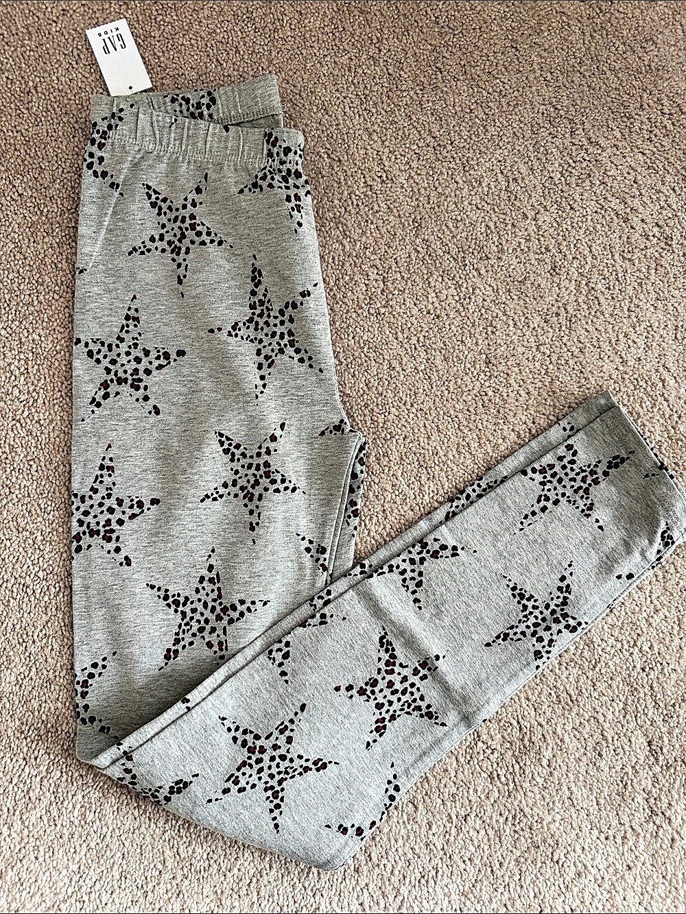 Gap Girls Star Print Leggings Size Large NWT